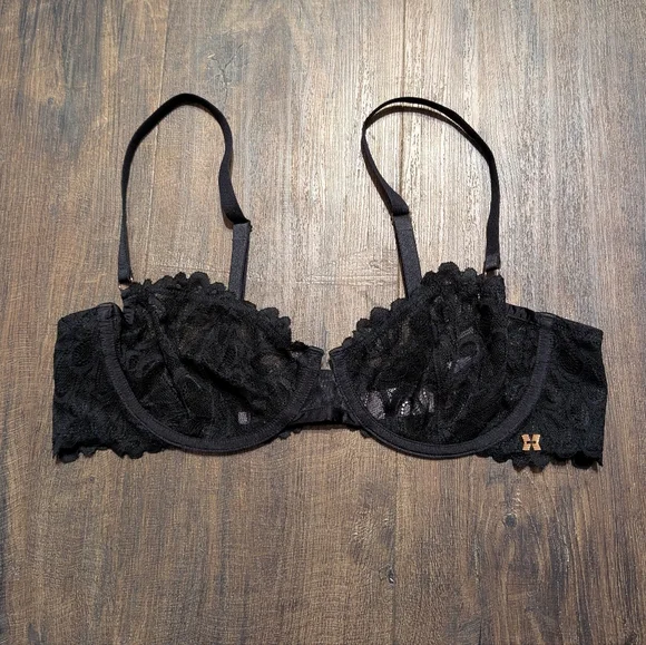 Savage X Fenty 38B Elegant Black Lace Bra - Picture 1 of 3